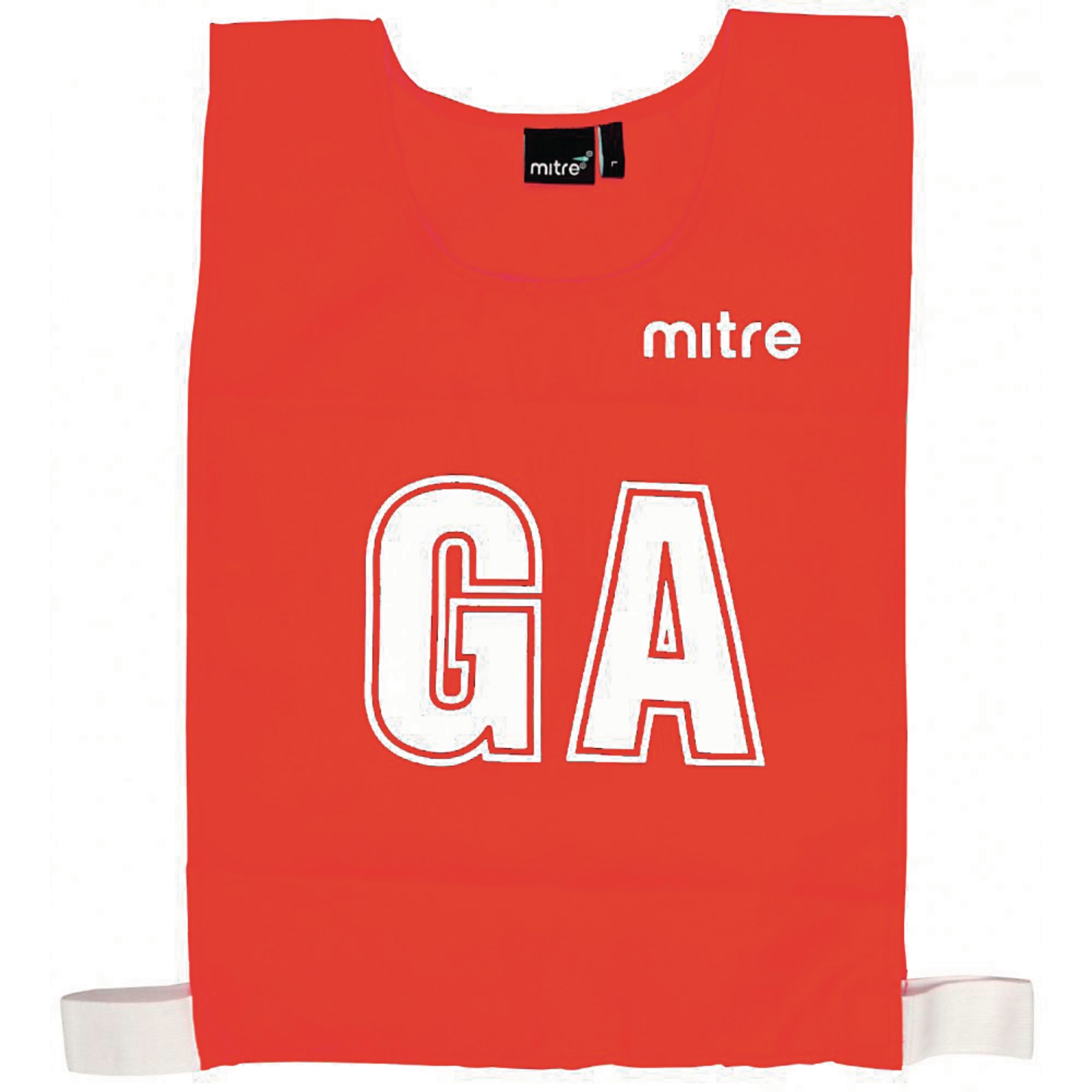 Mitre Netball Bib - 6-14 Years - Pack of 7 - Red